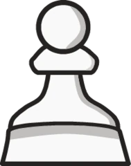 white pawn on e4
